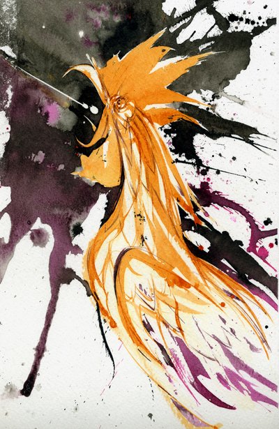 The Golden Cockerel - illustration of the animal from the Alexander Pushkin poem in the 1907 opera of the same name by Neale Osborne